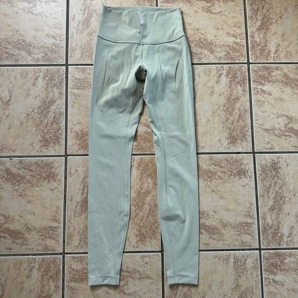 Lululemon Wunder Under High-Rise Leggings 28" Luxtreme Sea Moss Green Size 4 - Picture 2 of 9